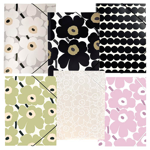 MARIMEKKO KULMALUKKOKANSIO A4 108K MATTALAMINOINTI UNIKKO VAALEANSI